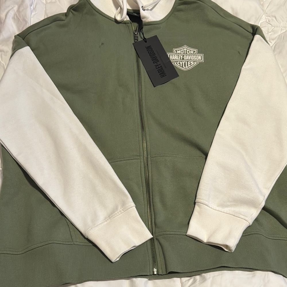 Green Colorblock Hoodie